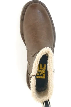 Stivaletti Marroni con Pelo e Cerniera Pittarello Love 6903