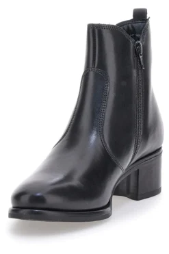 Stivaletti Neri Chelsea in Vera Pelle con Cerniera Pittarello Class 5135