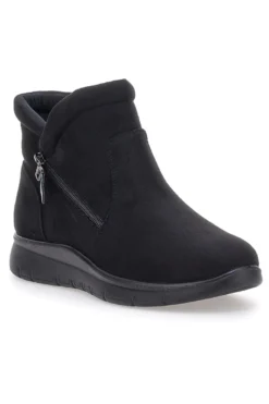Stivaletti neri comfort con zip laterale e soletta morbida Plocadi MINA2700