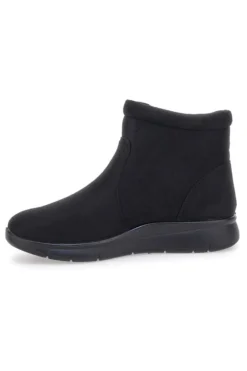 Stivaletti neri comfort con zip laterale e soletta morbida Plocadi MINA2700