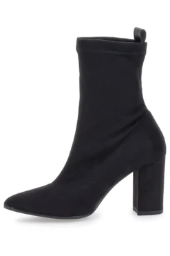 Stivaletti Neri Con Tacco 8 Cm Effetto Suede Pittarello Class 636
