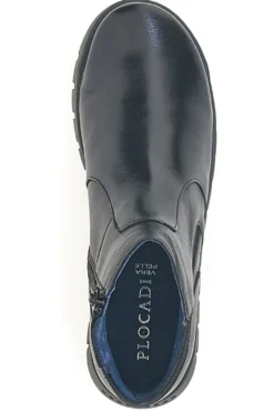 Stivaletti neri con zip laterale Plocadi 749066PT