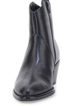 Stivaletti neri in pelle con tacco medio Pittarello Class 865040