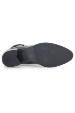 Stivaletti neri in pelle con tacco basso Pittarello Class 852160
