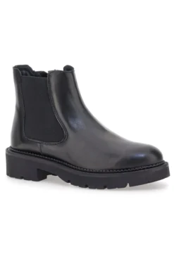 Stivaletti neri in vera pelle con suola carrarmato Pittarello glam 6436019