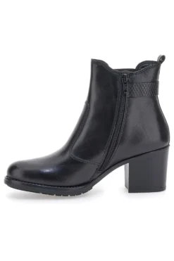 Stivaletti neri in vera pelle con tacco a blocco PITTARELLO CLASS 3047