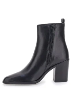 Stivaletti Neri Vera Pelle Con tacco a Blocco Pittarello Glam 52145