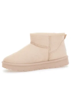 Stivaletti pantofola beige con interno in pelo Pittarello Love PK1699C