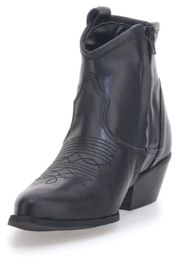 Stivaletti Texani Neri Bassi Made in Italy PITTARELLO LOVE TEX925