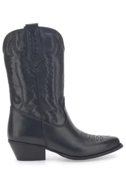 Stivaletti Texani Neri Con Tomaia Ricamata Made in Italy PITTARELLO LOVE TEX4090