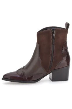 Stivaletti Texani Taupe In Vera Pelle PITTARELLO GLAM 54265