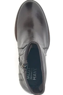 Stivaletti Tronchetti moka in vera pelle con tacco Pittarello Must have T26206