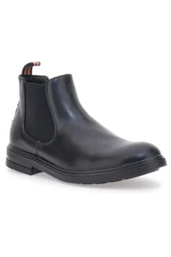Stivaletto nero con elastici laterali JOHES LAND 180141
