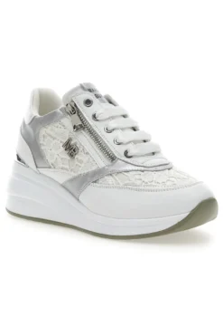 Stringate Bianche con Platform e Decorazioni Ricamate MARIELLA BURANI 51051