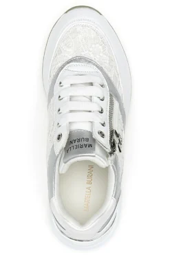 Stringate Bianche con Platform e Decorazioni Ricamate MARIELLA BURANI 51051