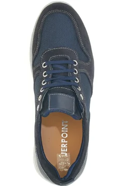 Stringate Navy con Tomaia in Pelle e Mesh JERPOINT 99