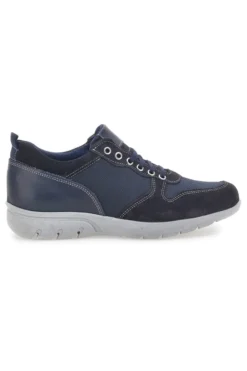 Stringate Navy con Tomaia in Pelle e Mesh JERPOINT 99