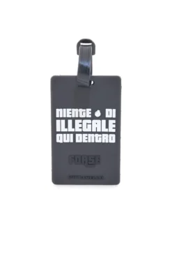 Tag per Valigia Nero "Niente di Illegale qui Dentro" NAMETAG 7
