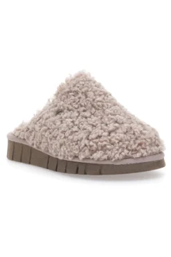 Teddy Taupe Beego Hausschuhe 7525