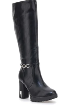 THE FIRST 6Y20866Y862G Schwarze Stiefel mit hohem Absatz