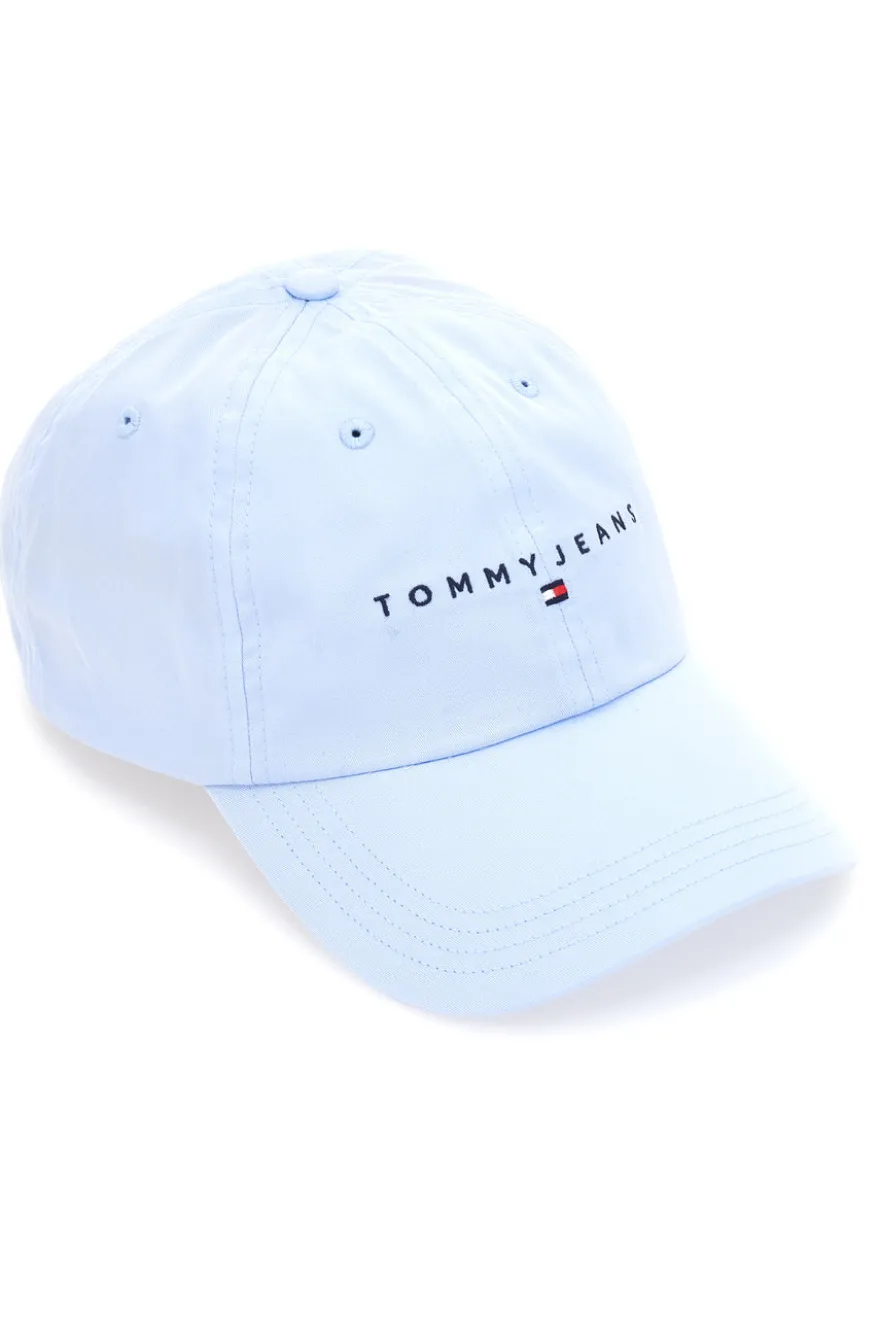 TOMMY JEANS LOGO CAP Verstellbare Kappe Hellblau