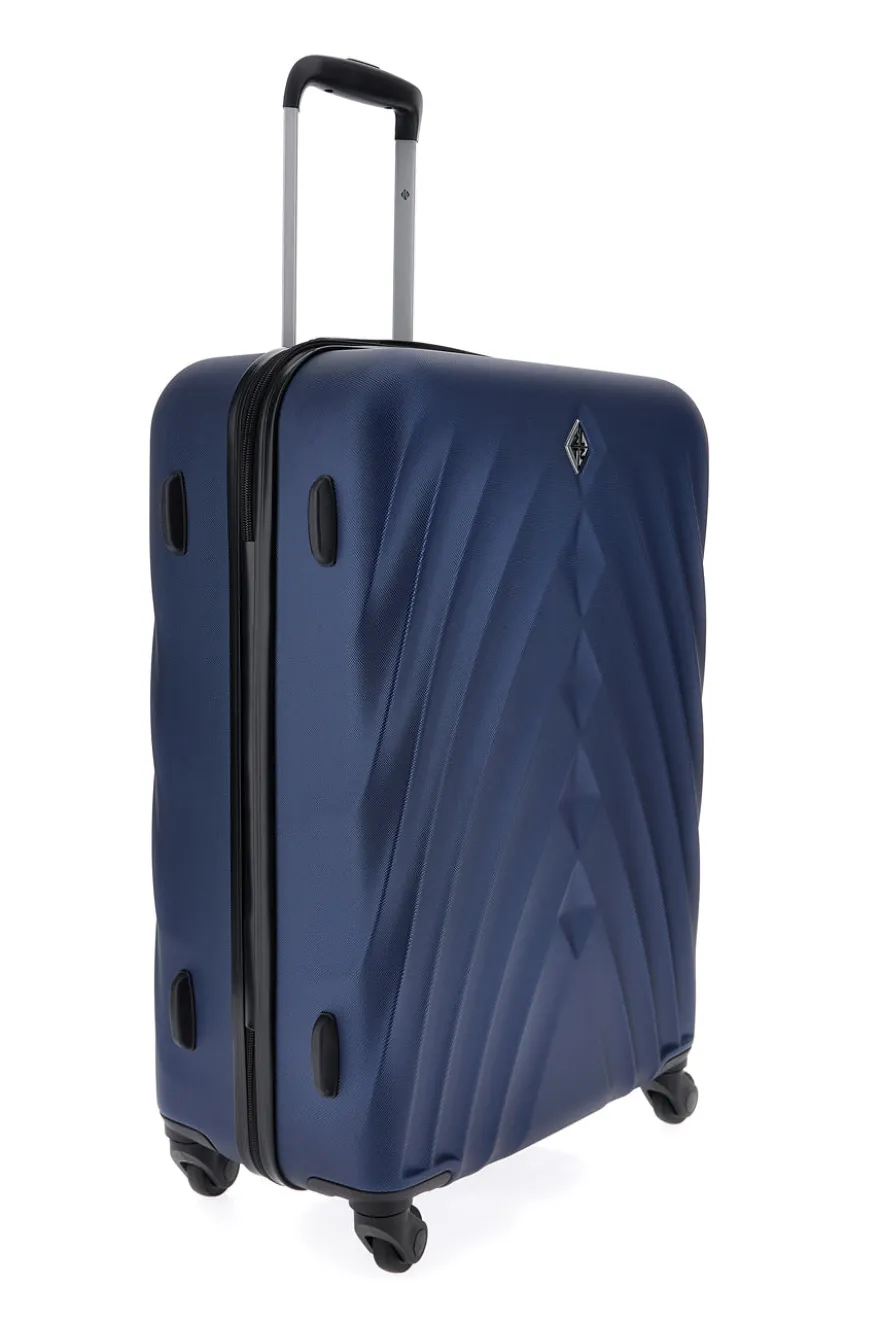 Trolley blu rigido medio 4 ruote 2T2L 155/M
