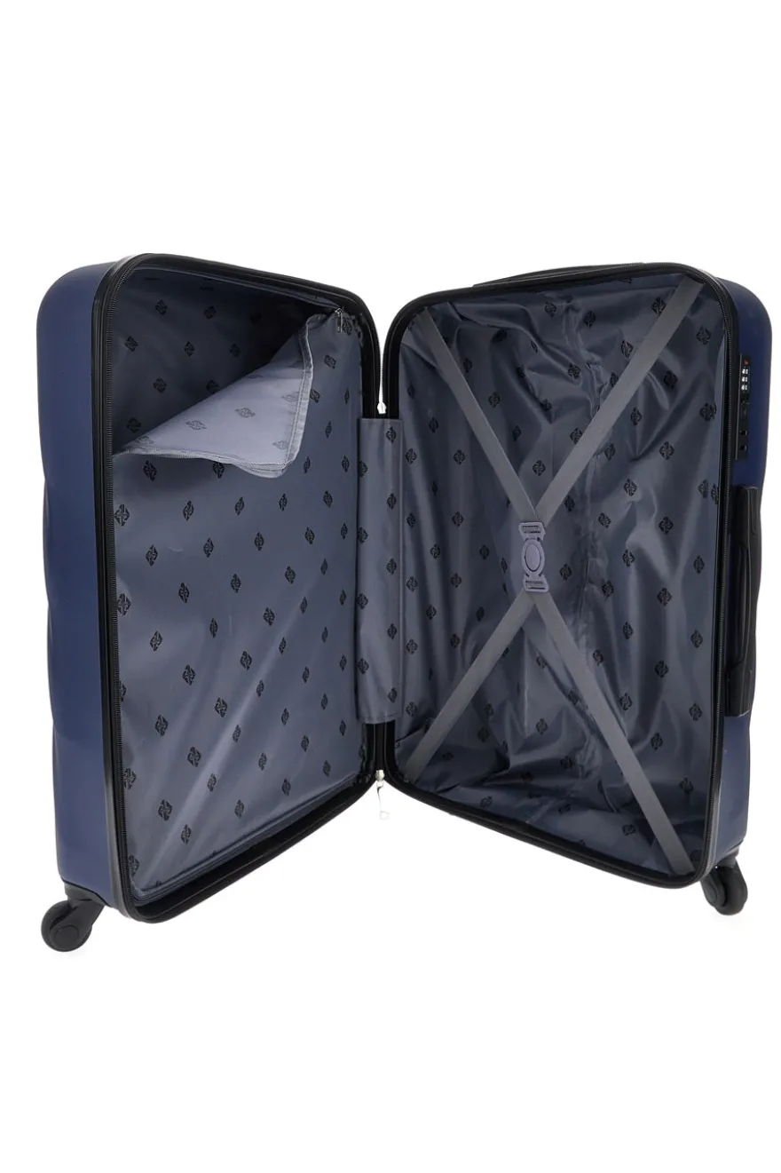 Trolley blu rigido medio 4 ruote 2T2L 155/M