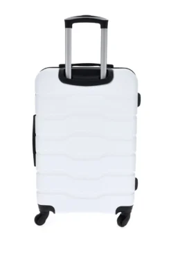 Trolley grande bianco rigido con 4 ruote 2T2L156/G