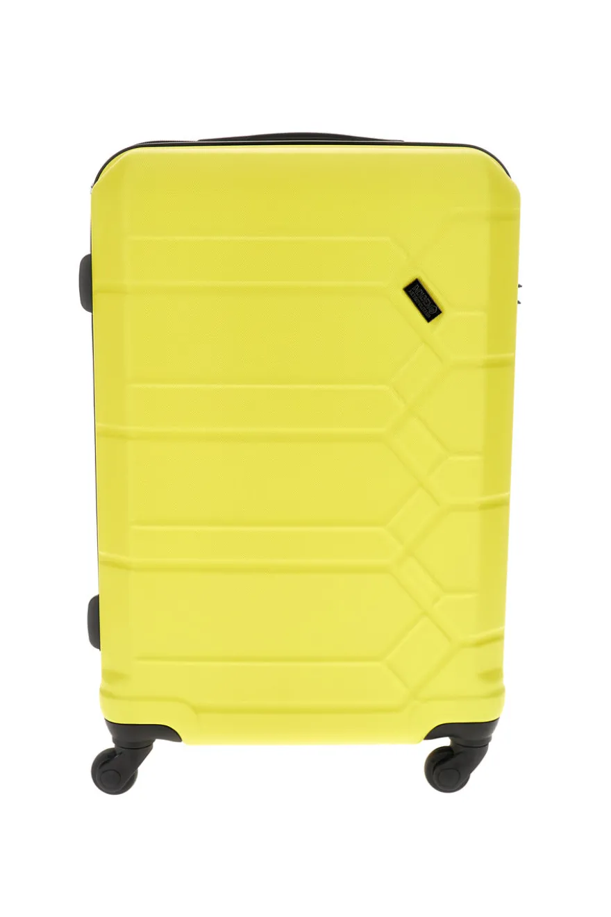 Trolley grande giallo rigido 4 ruote Indigeno INDIGENO179/G