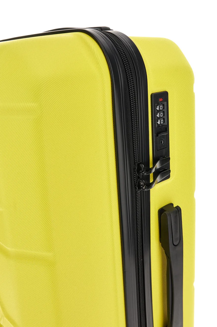 Trolley grande giallo rigido 4 ruote Indigeno INDIGENO179/G