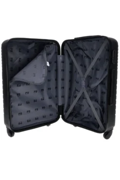 Trolley grande nero rigido con 4 ruote Prima riga PR169/G
