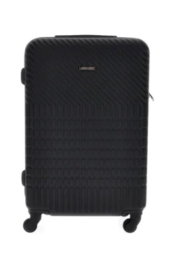 Trolley grande nero rigido con 4 ruote Prima riga PR169/G
