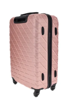 Trolley grande rose gold rigido con 4 ruote Prima riga PR157/G