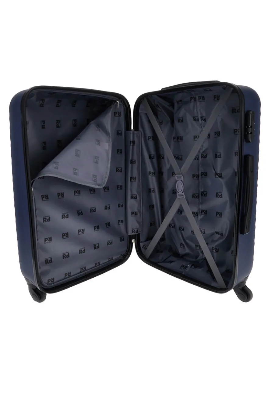 Trolley medio blu rigido Prima riga Pr194/M