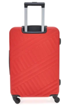Trolley medio rosso rigido con ruote piroettanti Prima Riga PR162/M
