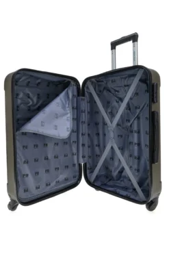 Trolley piccolo bronzo scuro rigido con ruote piroettanti Prima Riga PR161/P