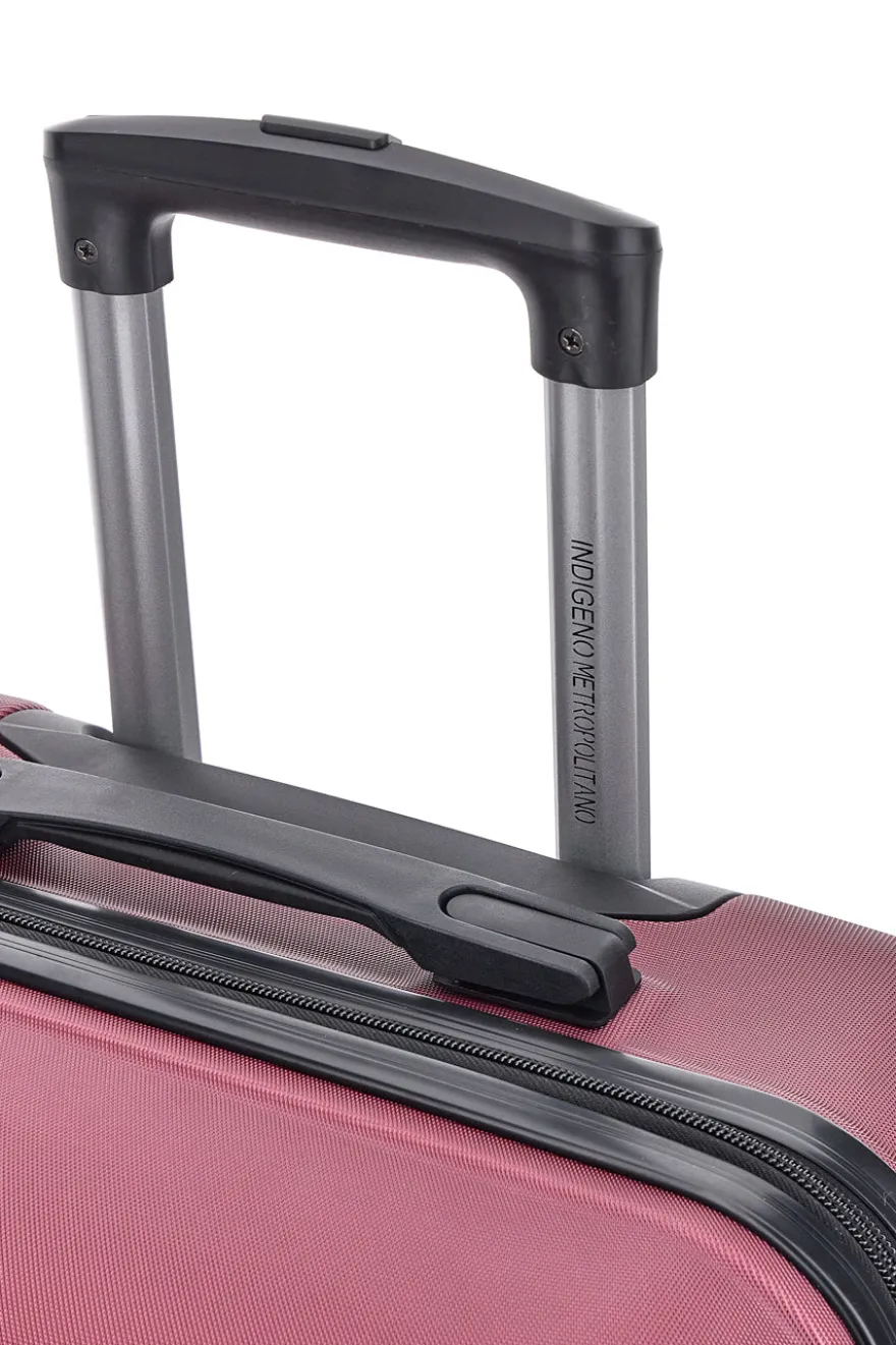 Trolley piccolo burgundy con 4 ruote e manico telescopico Indigeno INDIGENO180/P