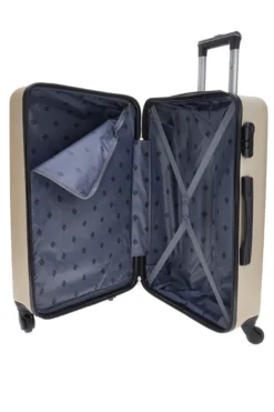Trolley piccolo champagne rigido con ruote multidirezionali 2T2L 175/P