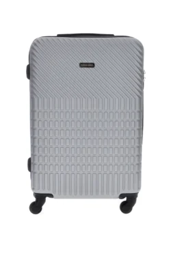 Trolley piccolo grigio rigido con 4 ruote Prima riga PR169/P