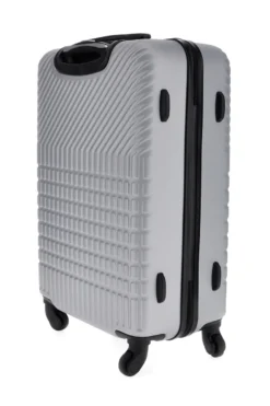 Trolley piccolo grigio rigido con 4 ruote Prima riga PR169/P