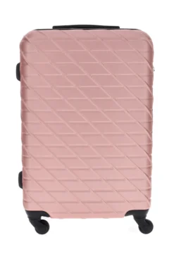 Trolley piccolo rose gold rigido con 4 ruote Prima riga PR157/P