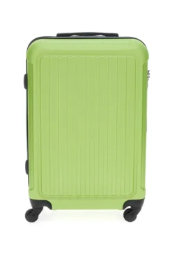 Trolley rigido verde chiaro con chiusura TSA Indigeno 139/M