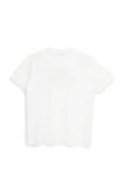 T-shirt bianco scollo a V manica corta Sevenoaks NBY702