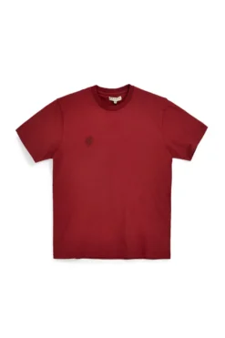 T-shirt in cotone rossa con logo Pittarello Tierra pt-m-t-9069