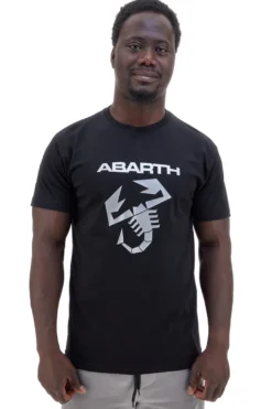 T-shirt nera con logo scorpione Abarth AH023TEA