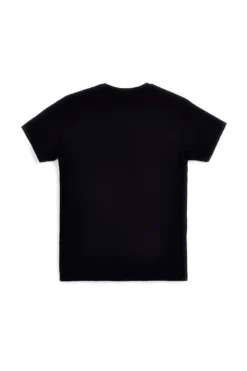 T-shirt nera in cotone con stampa sul petto Abarth AH26SS056
