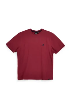 T-shirt rossa con logo ricamato U.s. grand polo USSS629M