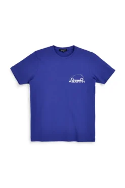 T-shirt royal con stampa logo Abarth AH017TE