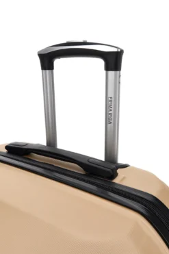 Valigia trolley cabina champagne con 4 ruote multidirezionali Prima Riga PR173/P
