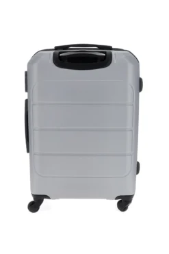 Valigia trolley grande argento con lucchetto integrato Prima Riga PR173/G